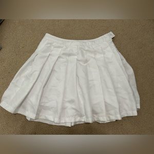 White tennis skirt